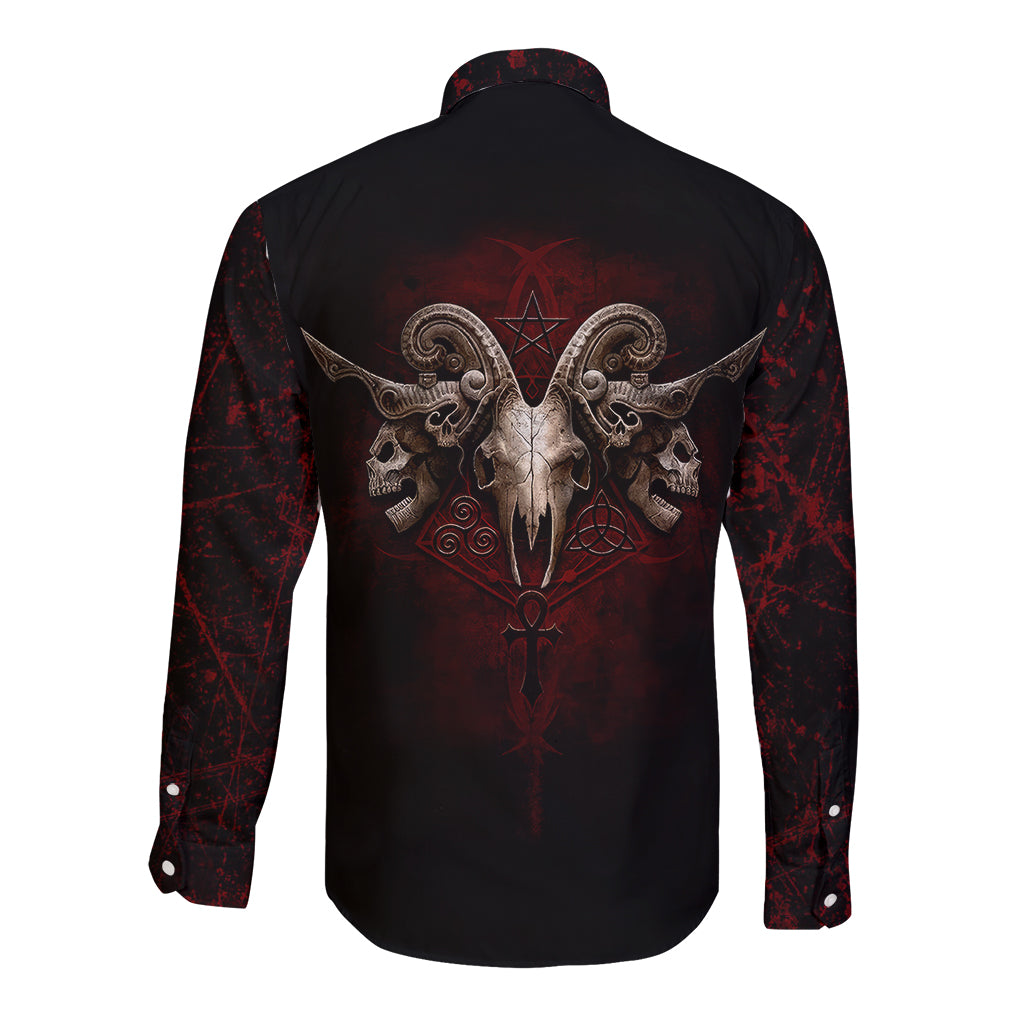 skull-long-sleeve-button-shirt-boy-band-queen
