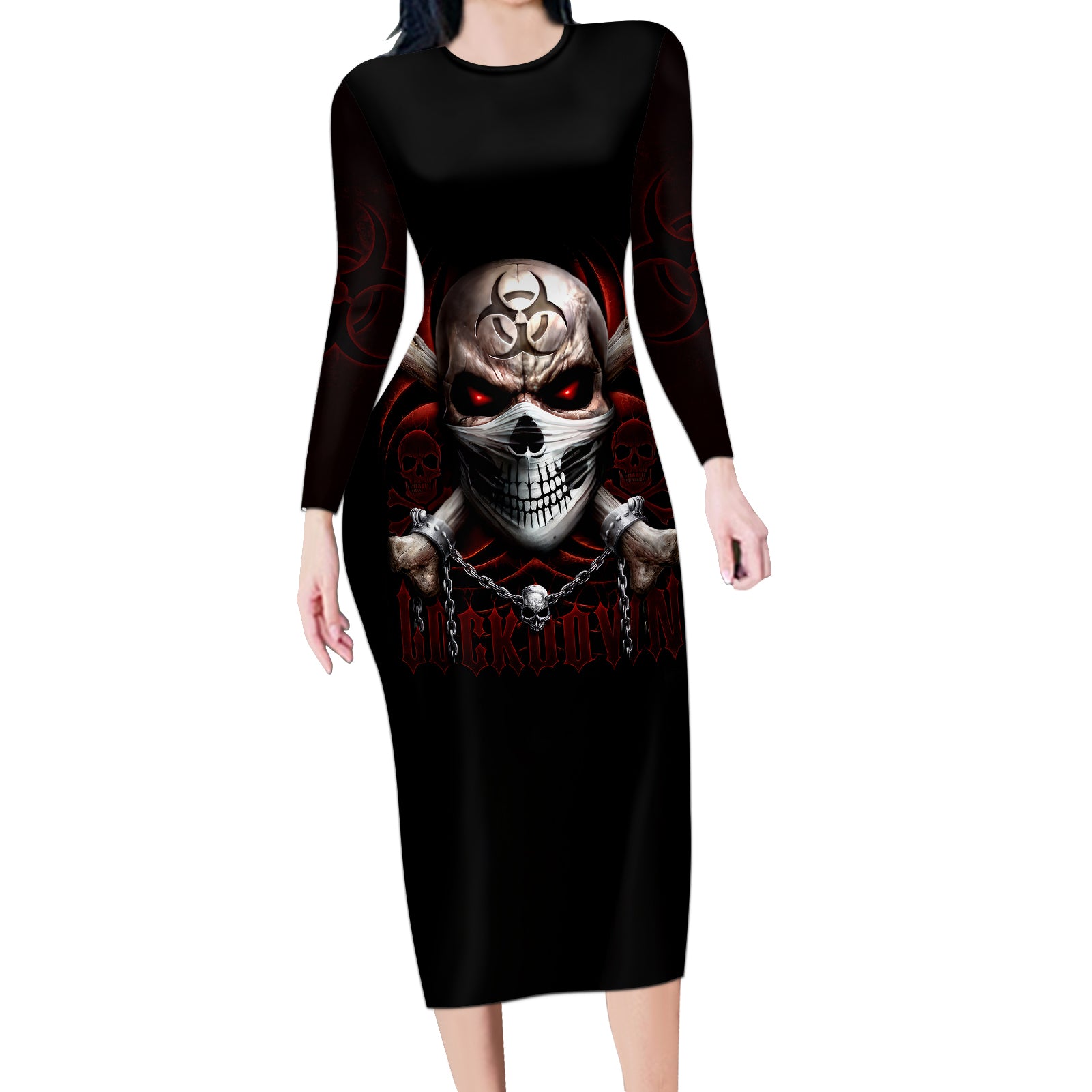 skull-long-sleeve-bodycon-dress-blood-skull-survivor