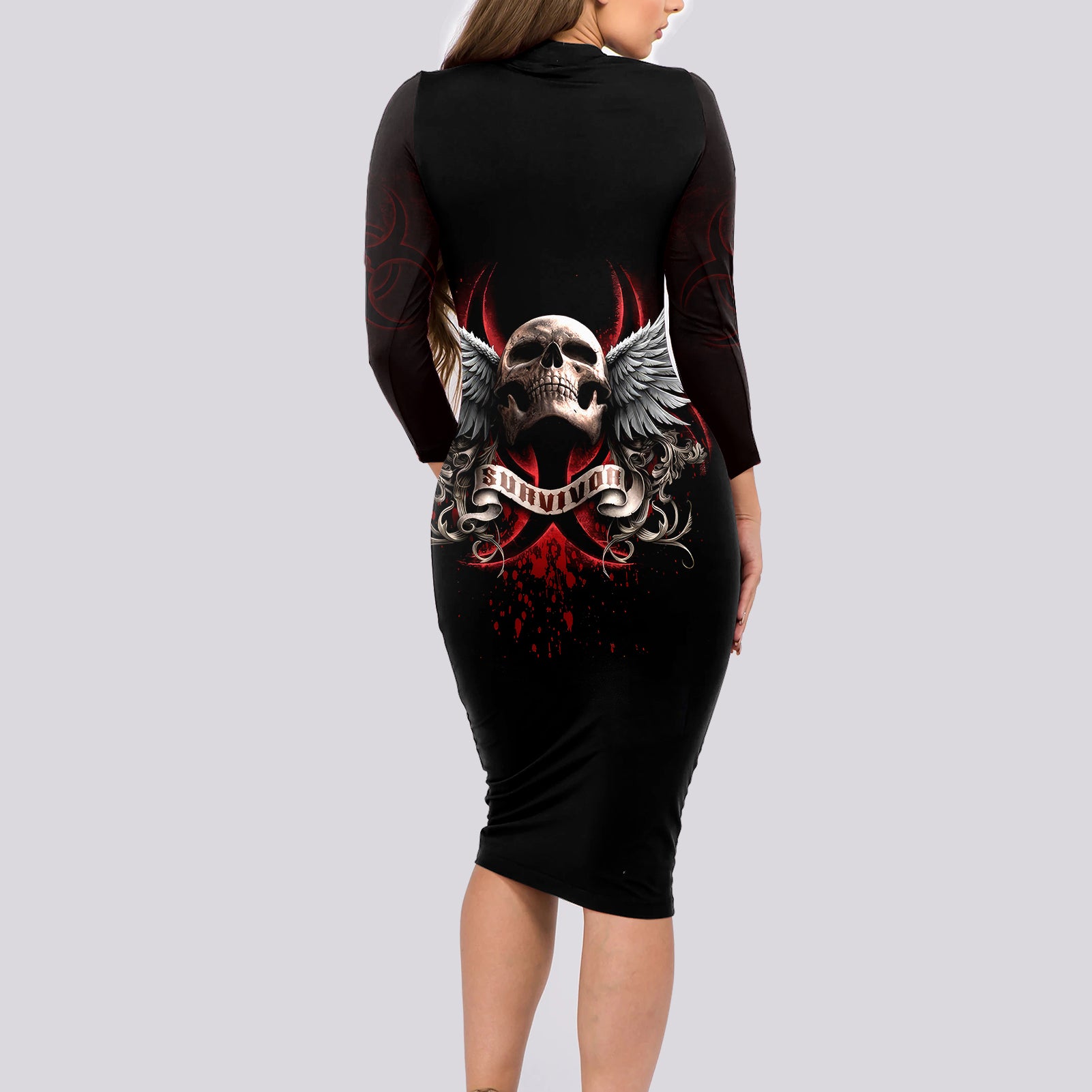 skull-long-sleeve-bodycon-dress-blood-skull-survivor