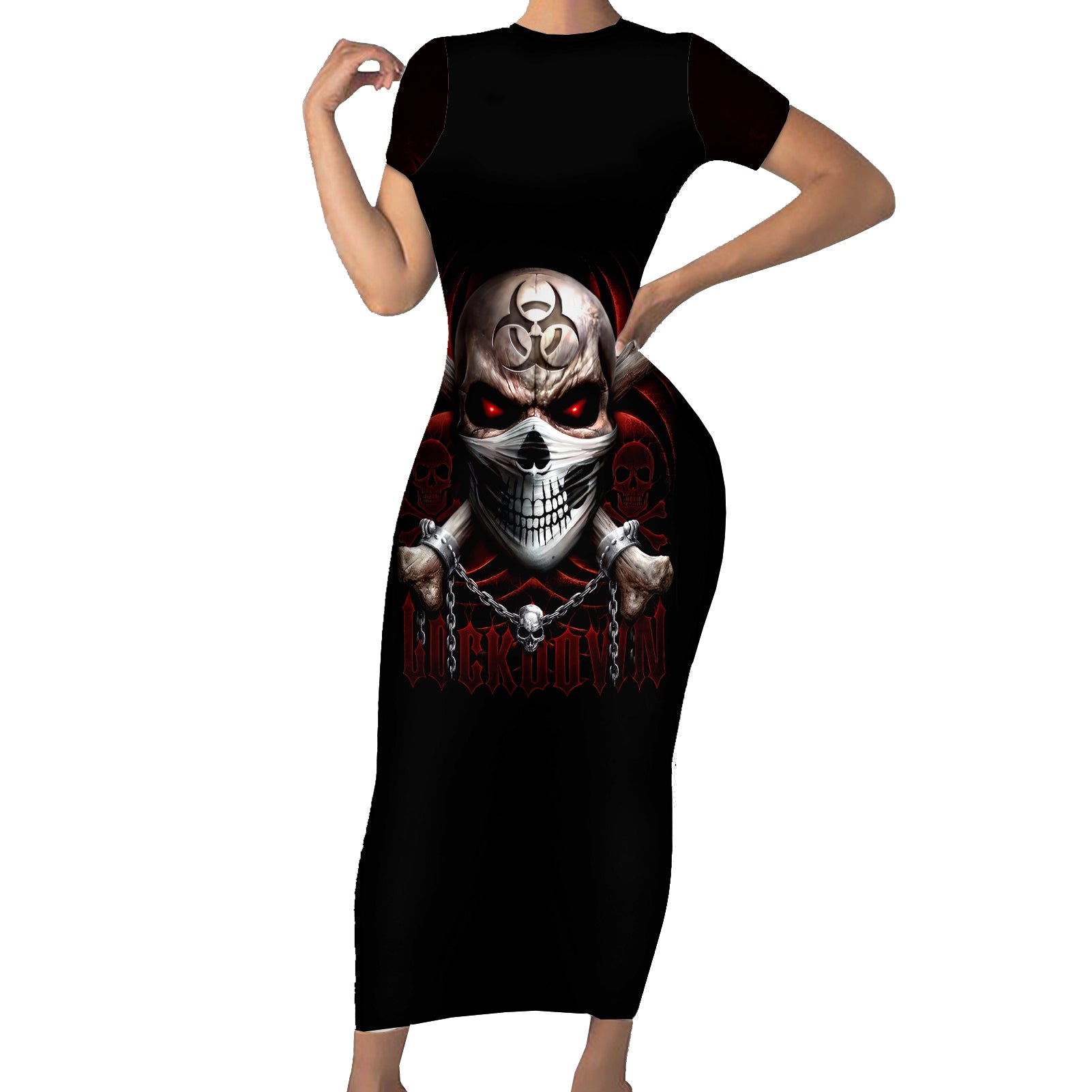 skull-short-sleeve-bodycon-dress-blood-skull-survivor