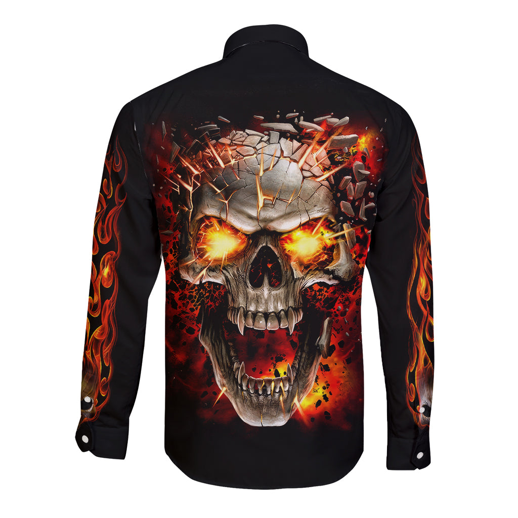 skull-long-sleeve-button-shirt-fire-skull-tattoo-scream