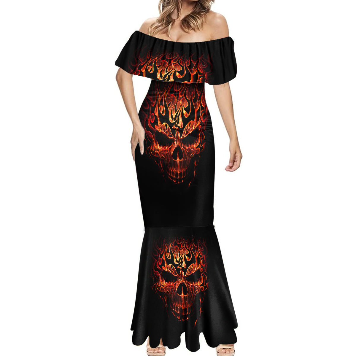 skull-mermaid-dress-fire-skull-tattoo-scream