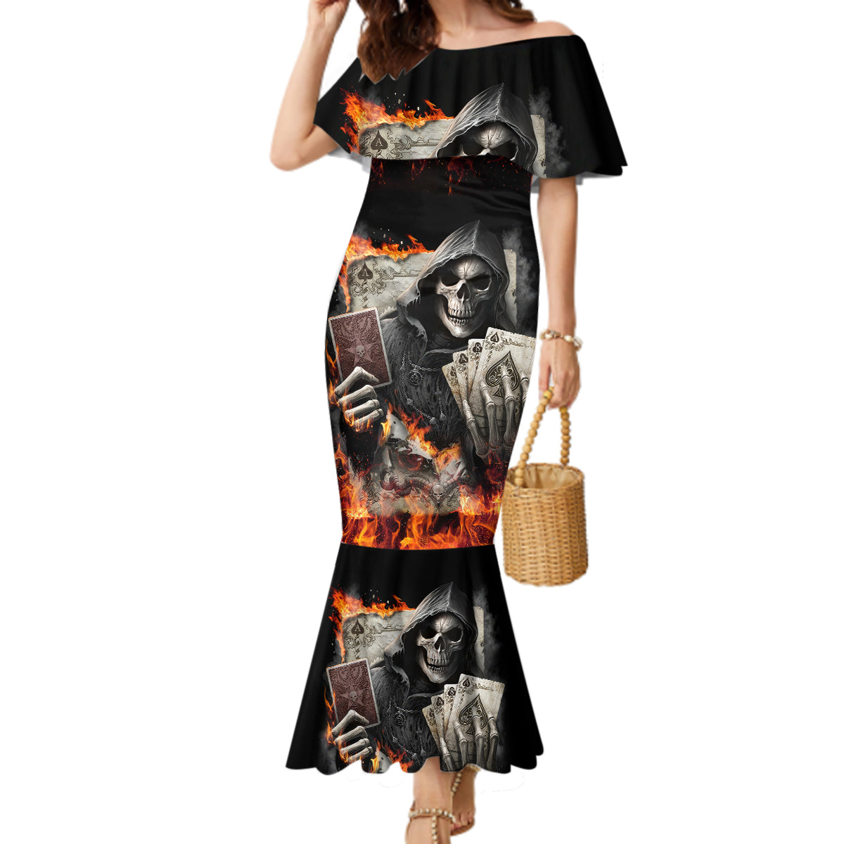 skull-mermaid-dress-gambling-death-fire