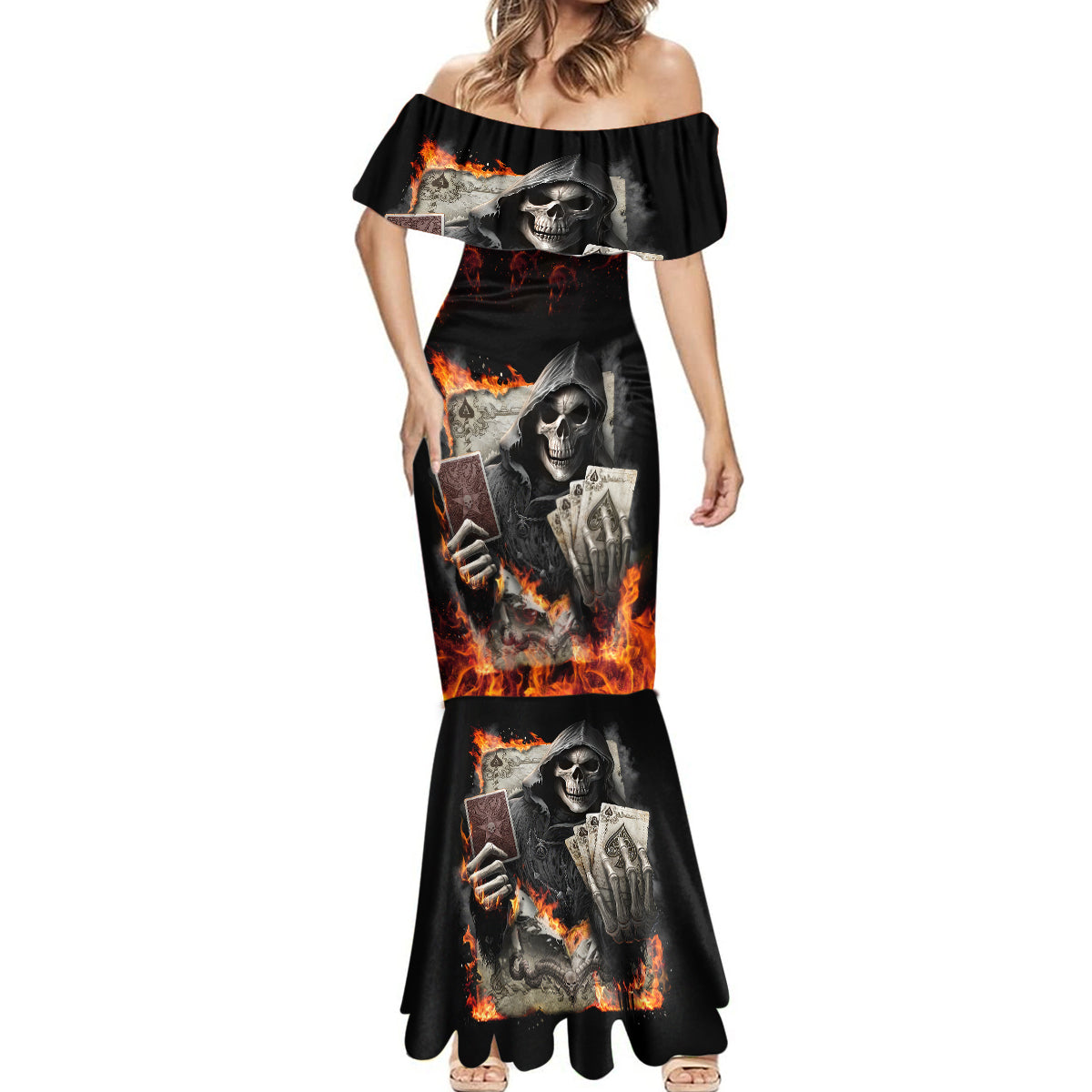 skull-mermaid-dress-gambling-death-fire