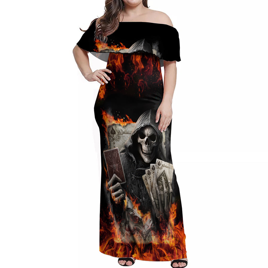 skull-off-shoulder-maxi-dress-gambling-death-fire