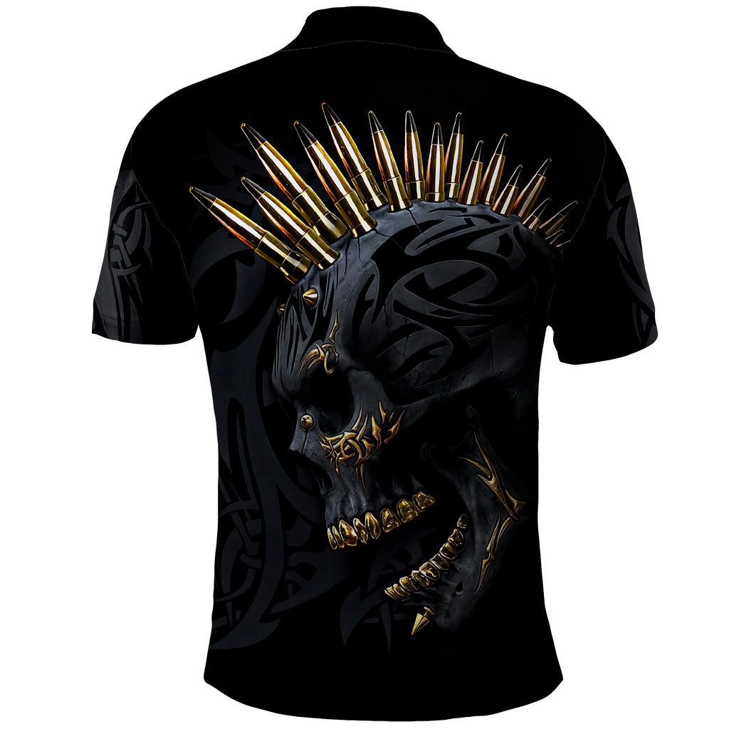 skull-polo-shirt-golden-skull-gangster