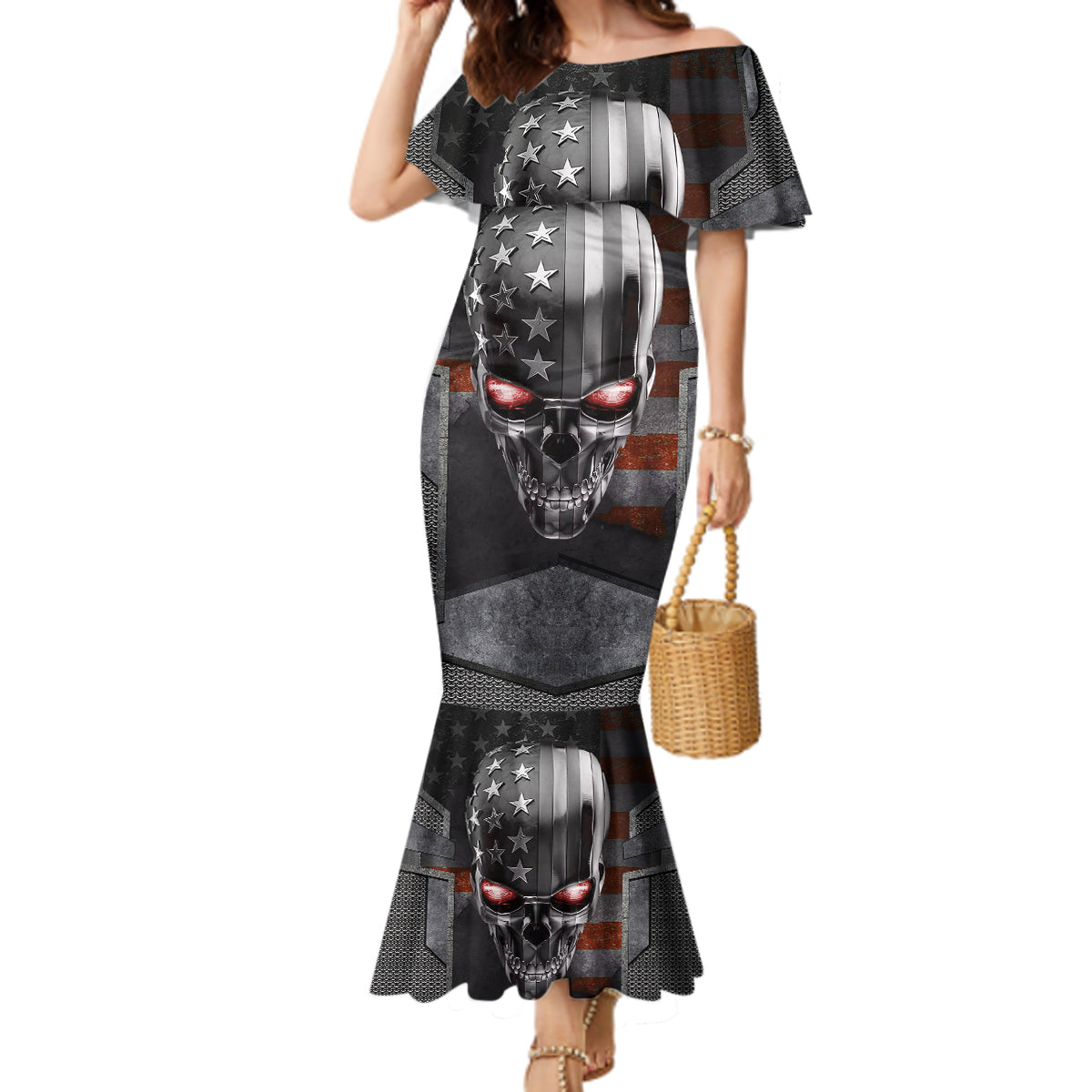 skull-mermaid-dress-metal-head-skull-american