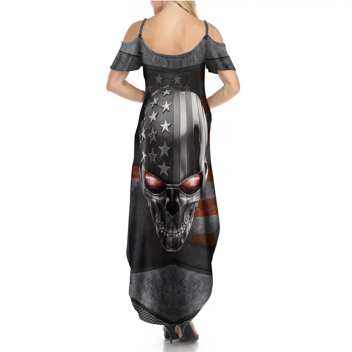 skull-summer-maxi-dress-metal-head-skull-american
