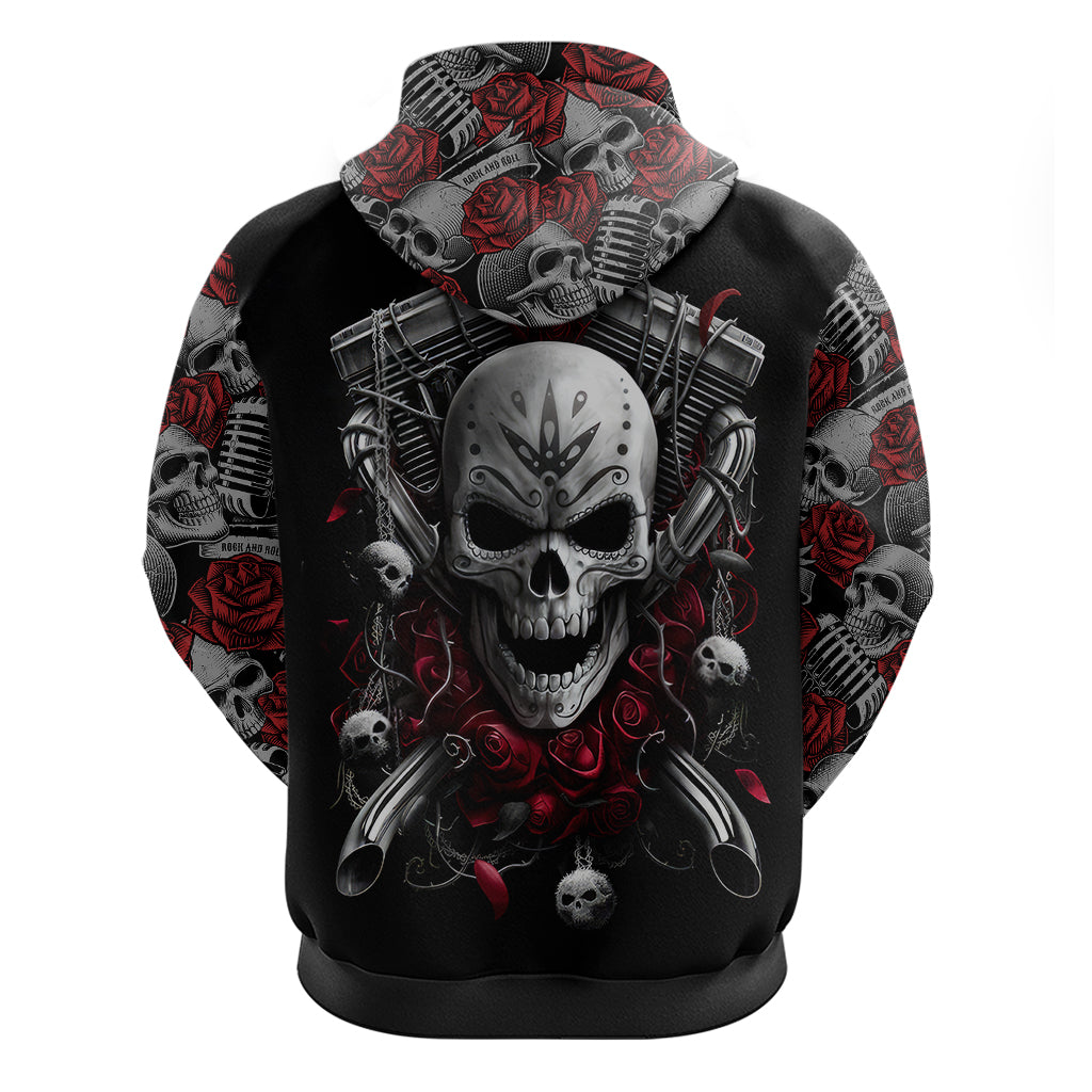 skull-hoodie-riding-motocycle-girl-rose