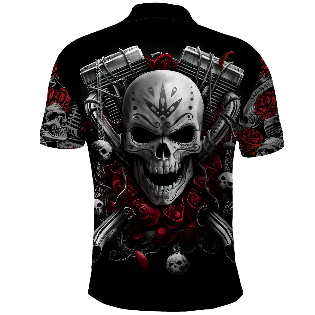 skull-polo-shirt-riding-motocycle-girl-rose