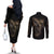 skull-couples-matching-off-the-shoulder-long-sleeve-dress-and-long-sleeve-button-shirts-mummy-face-inside