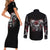 skull-couples-matching-short-sleeve-bodycon-dress-and-long-sleeve-button-shirts-three-skull-no-see-evil-rose