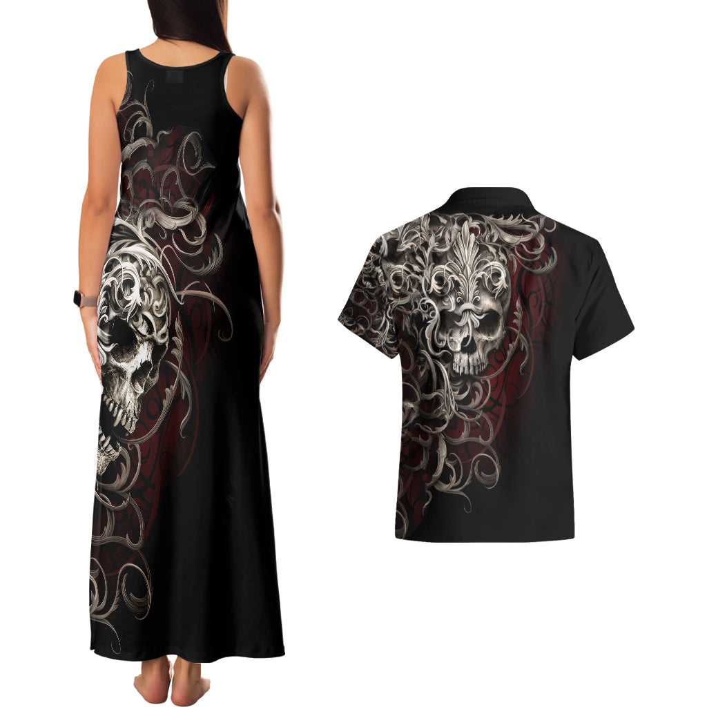 skull-couples-matching-tank-maxi-dress-and-hawaiian-shirt-silver-warrior-royal