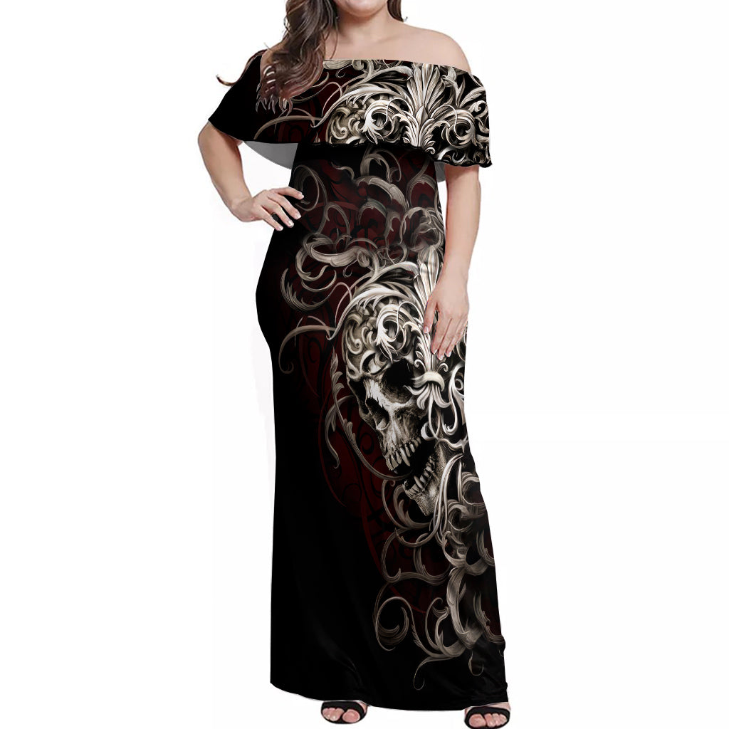 skull-off-shoulder-maxi-dress-silver-warrior-royal