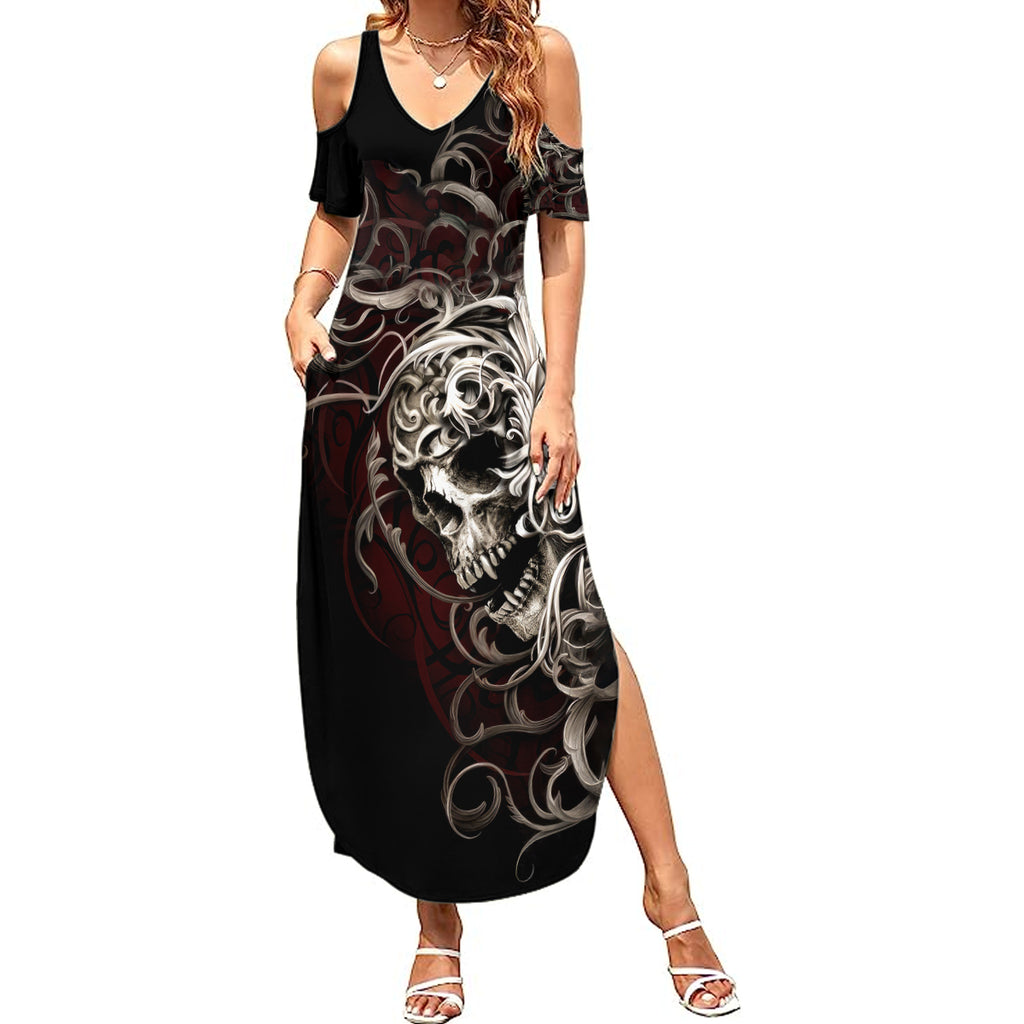 skull-summer-maxi-dress-silver-warrior-royal