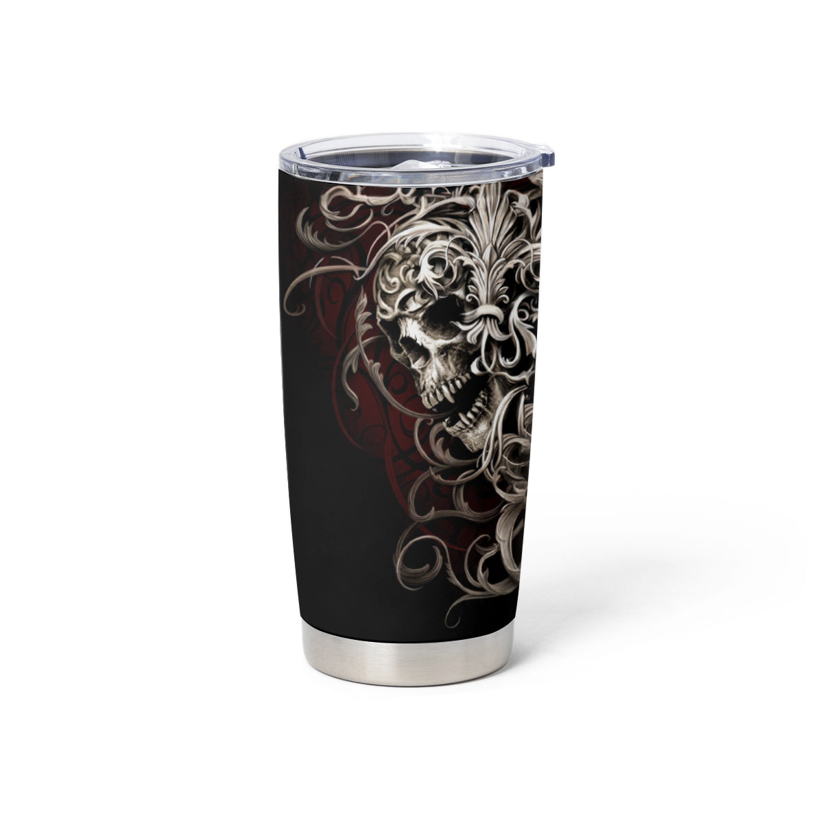 Skull Tumbler Cup Silver Warrior Royal