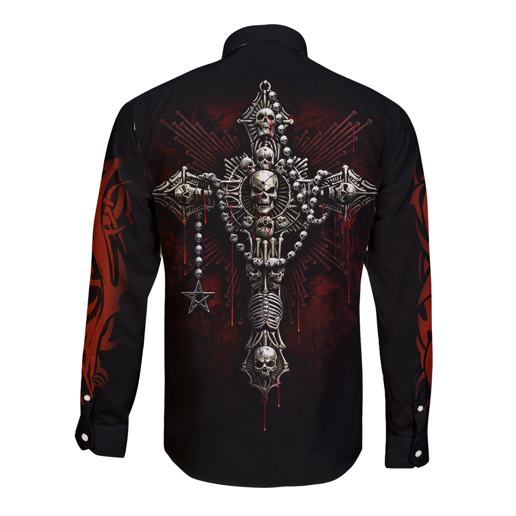 skull-long-sleeve-button-shirt-head-skeleton-cross-skull