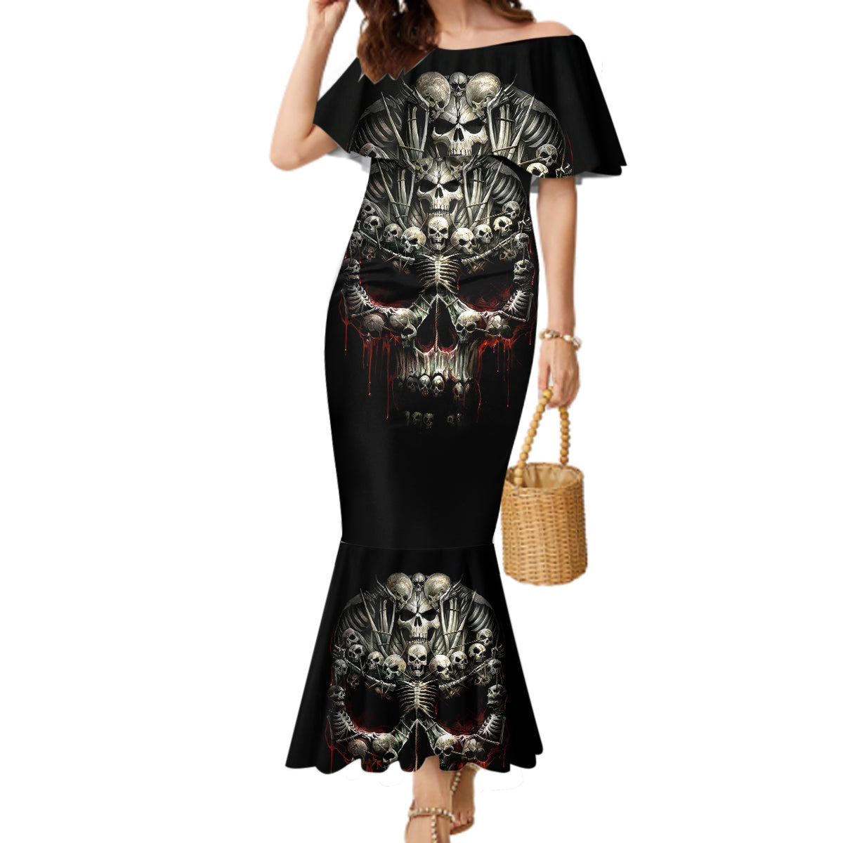 skull-mermaid-dress-head-skeleton-cross-skull