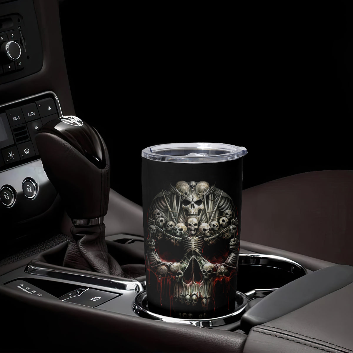 Skull Tumbler Cup Head Skeleton Cross Skull