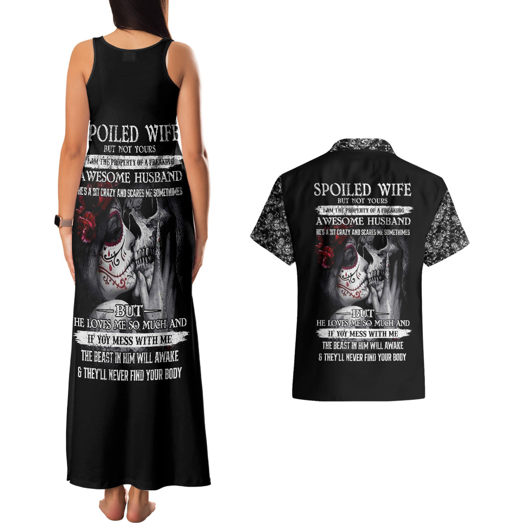 skull-couples-matching-tank-maxi-dress-and-hawaiian-shirt-skull-girl-spoiled-wife