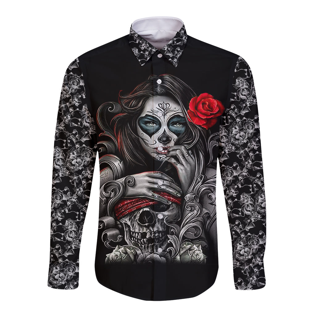 skull-long-sleeve-button-shirt-skull-girl-spoiled-wife