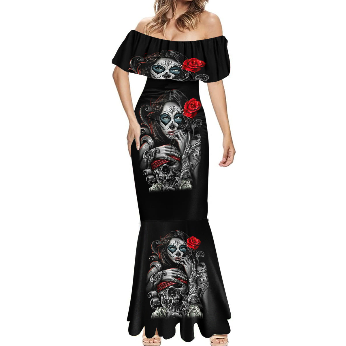 skull-mermaid-dress-skull-girl-spoiled-wife