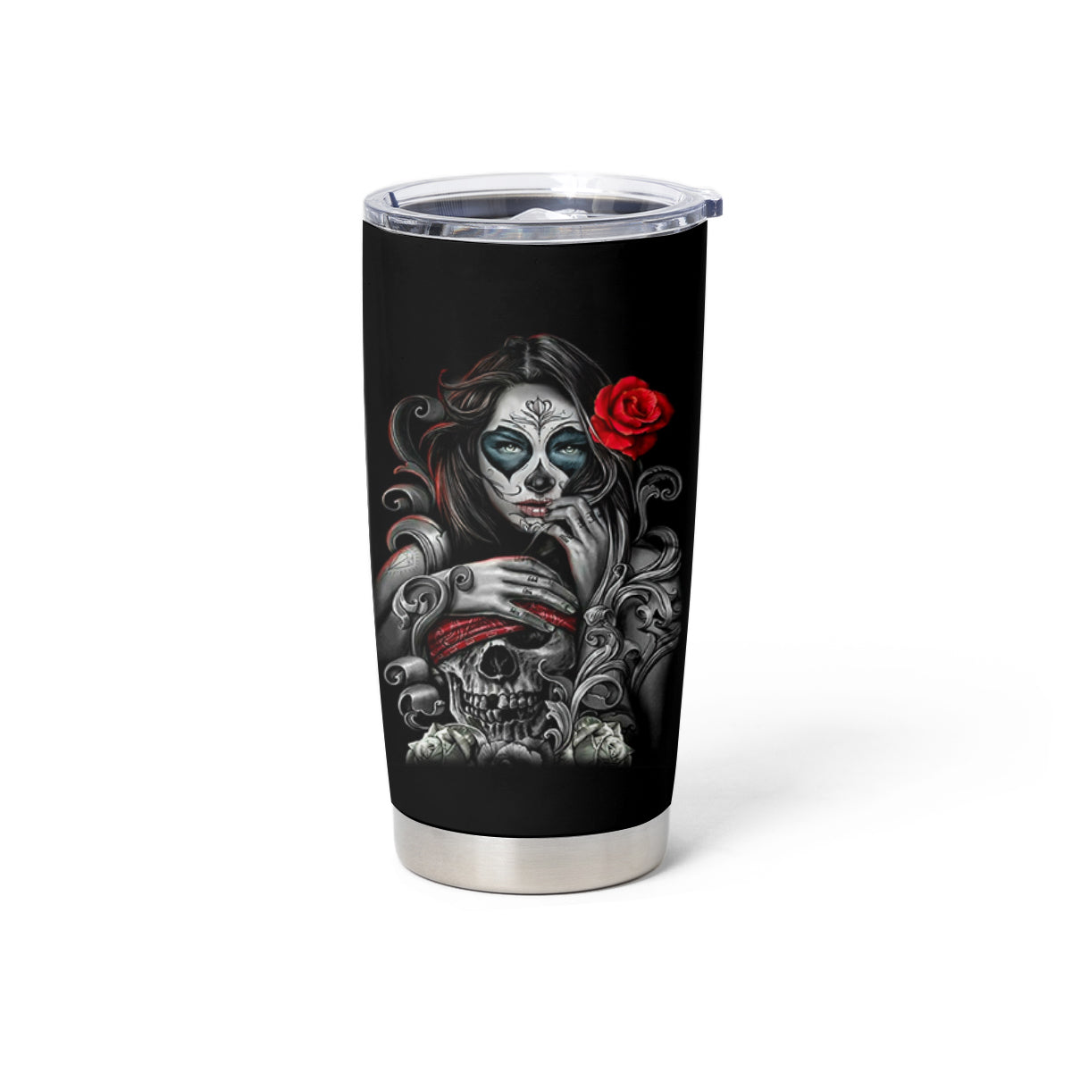 Skull Tumbler Cup Skull Girl Spoiled Wife