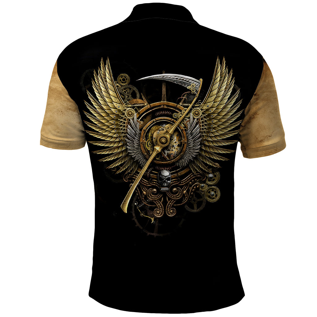 skull-polo-shirt-golden-skull-steampunk