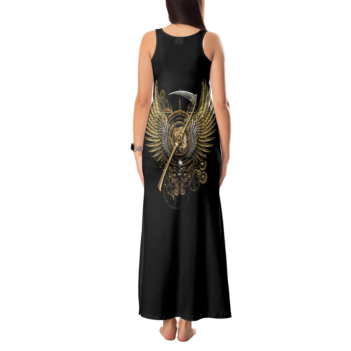 skull-tank-maxi-dress-golden-skull-steampunk