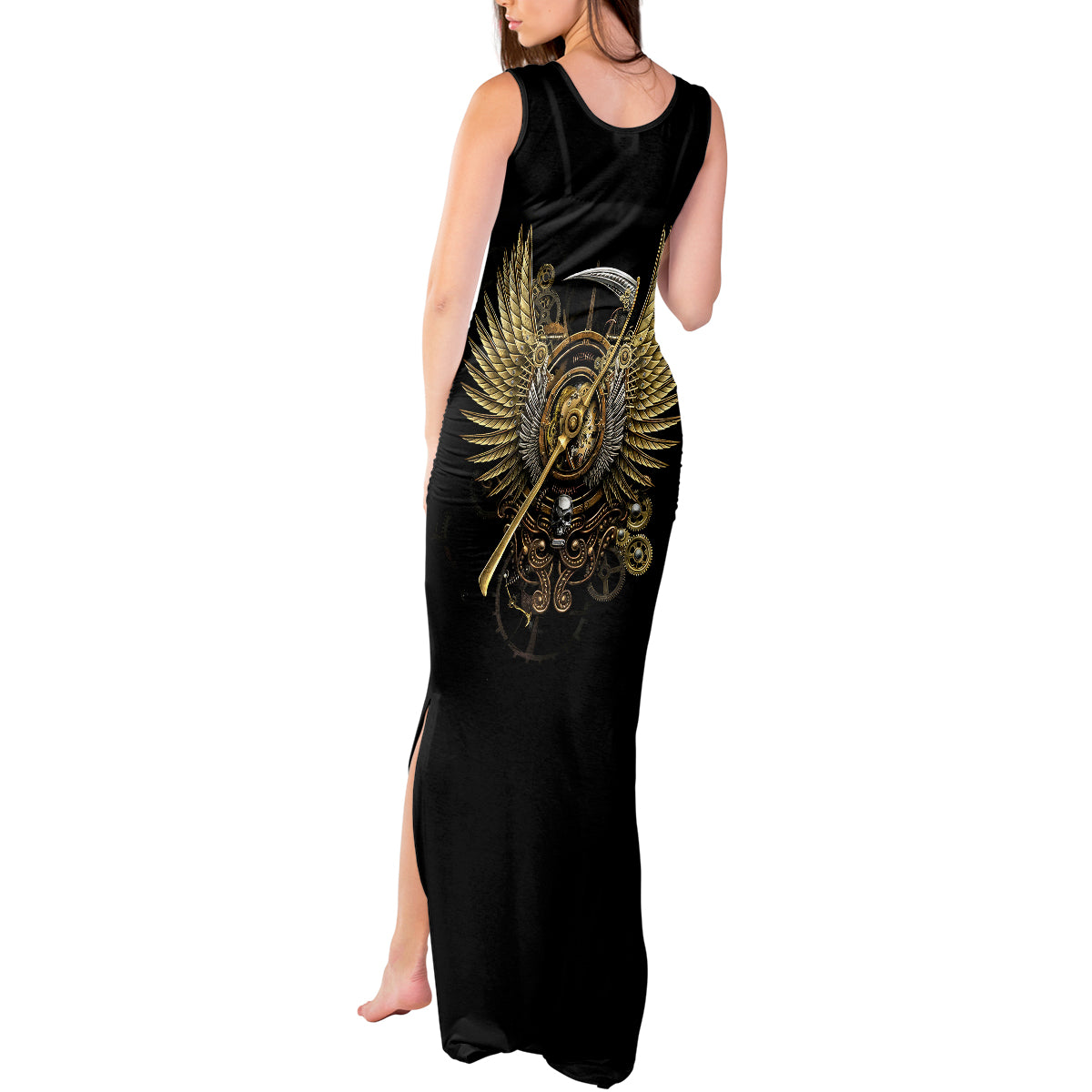 skull-tank-maxi-dress-golden-skull-steampunk