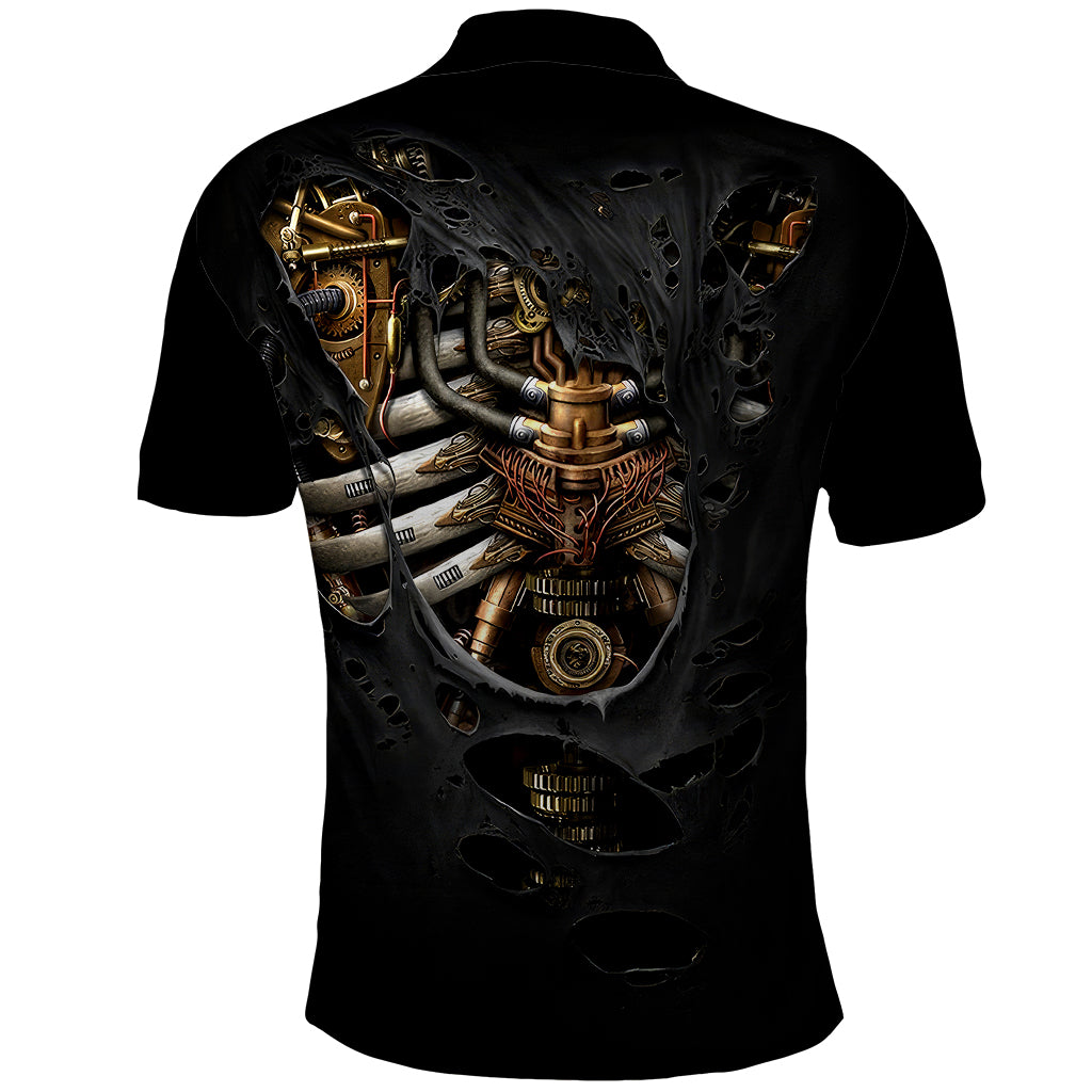 skull-polo-shirt-skeleton-steampunk-heart-inside