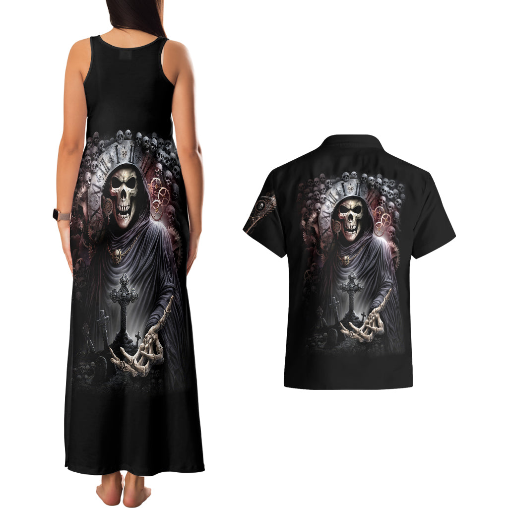 skull-couples-matching-tank-maxi-dress-and-hawaiian-shirt-skull-grim-time-reaper