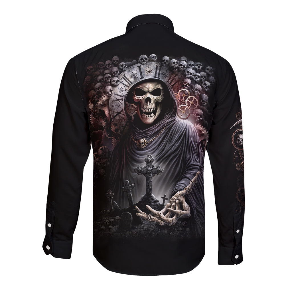 skull-long-sleeve-button-shirt-skull-grim-time-reaper