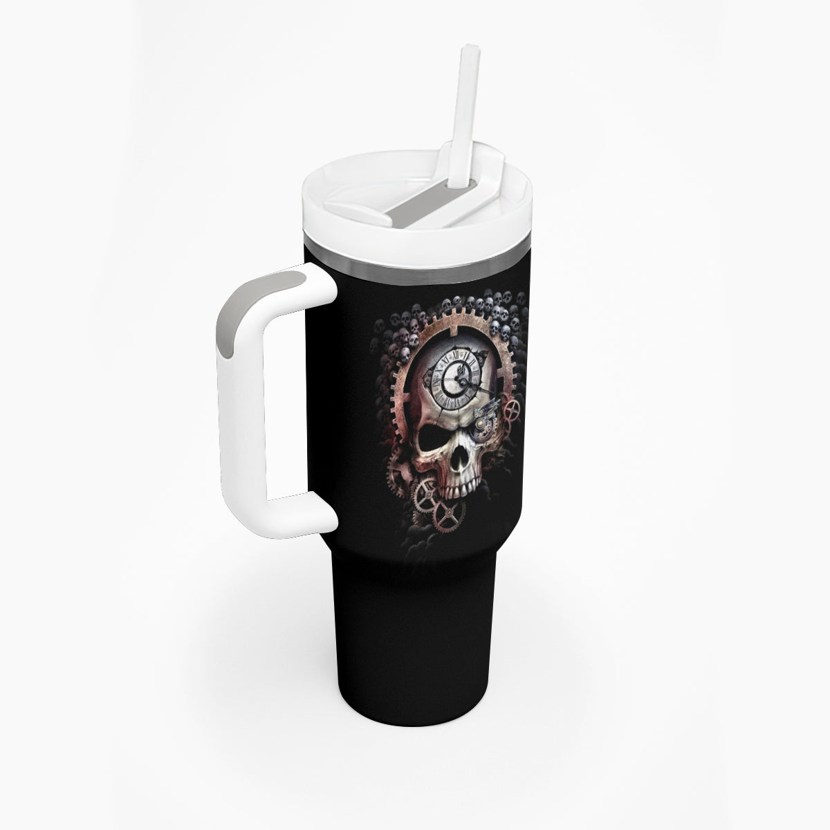 Skull Tumbler With Handle Skull Grim Time Reaper
