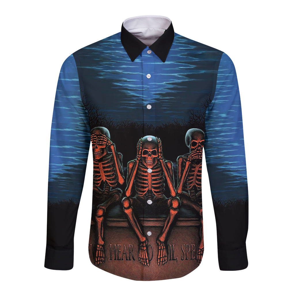 skull-long-sleeve-button-shirt-three-skeleton-no-see-no-speak-no-hear