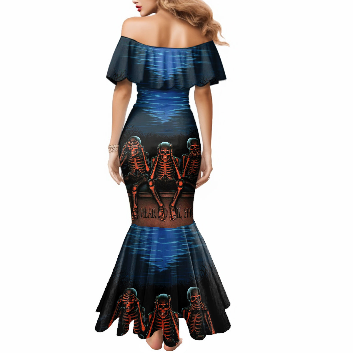 skull-mermaid-dress-three-skeleton-no-see-no-speak-no-hear