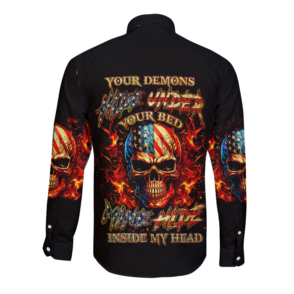 fire-skull-long-sleeve-button-shirt-my-demon-hide-inside-my-head
