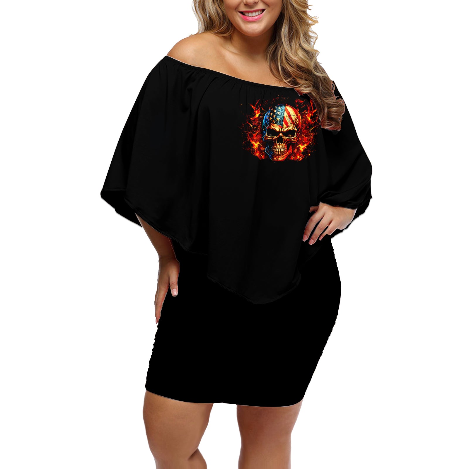 fire-skull-off-shoulder-short-dress-my-demon-hide-inside-my-head