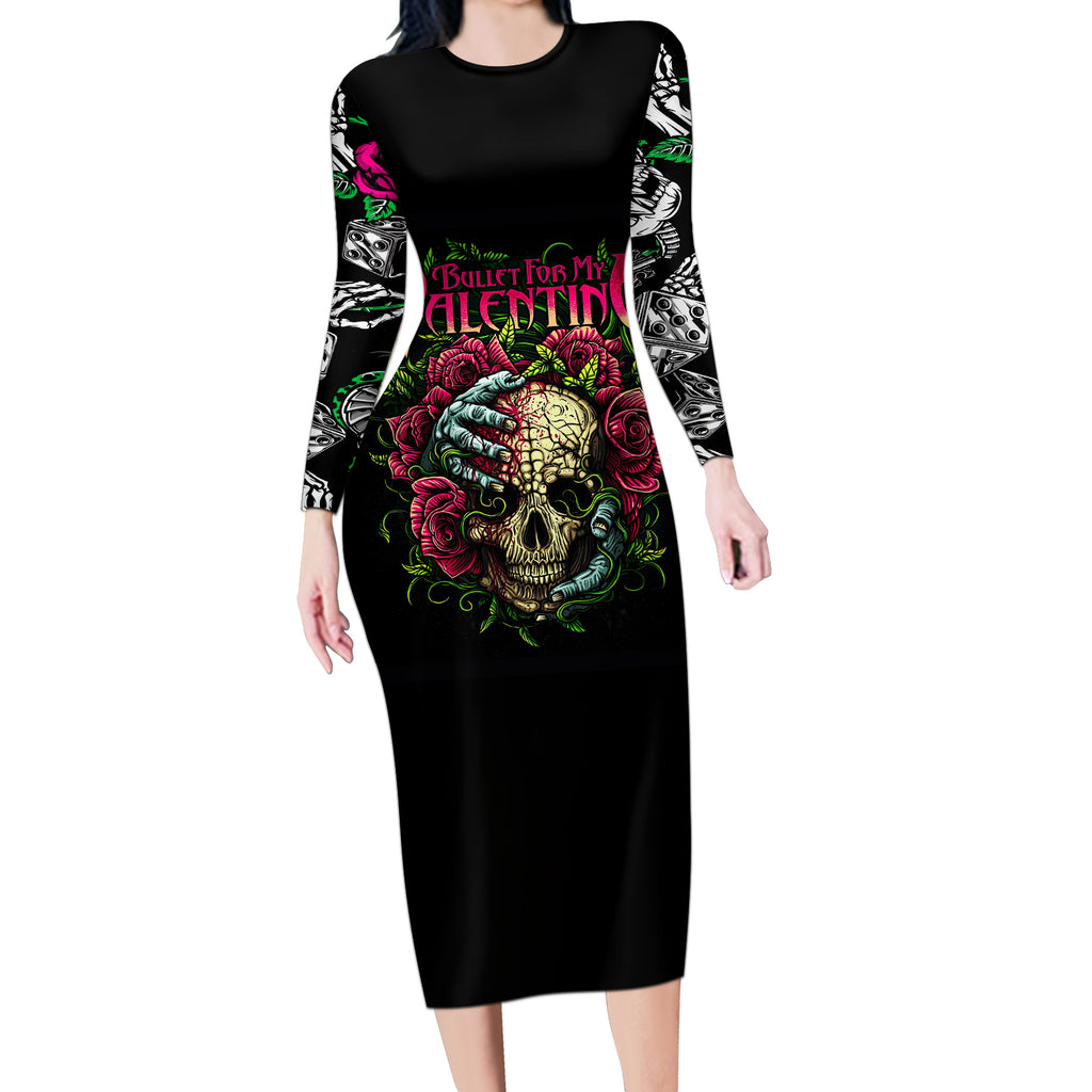 viper-skull-long-sleeve-bodycon-dress-bullet-for-my-valentine