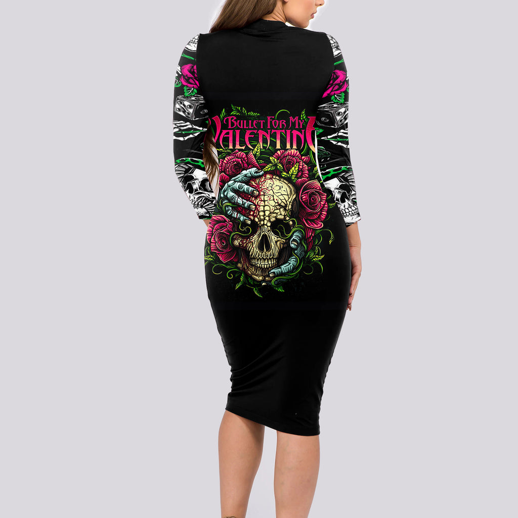 viper-skull-long-sleeve-bodycon-dress-bullet-for-my-valentine
