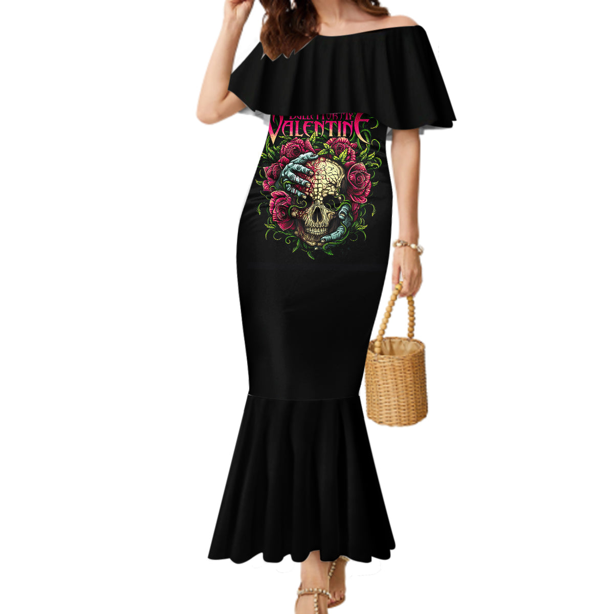 viper-skull-mermaid-dress-bullet-for-my-valentine
