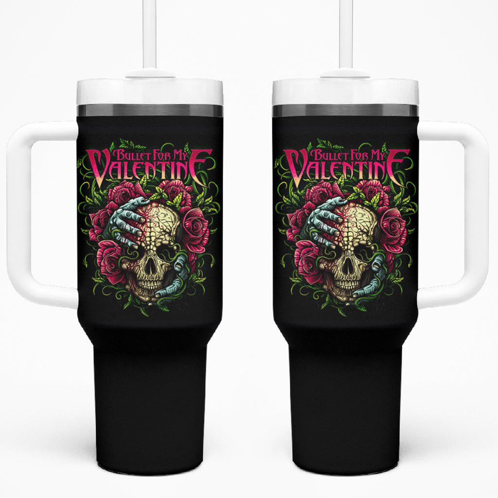 Viper Skull Tumbler With Handle Bullet For My Valentine