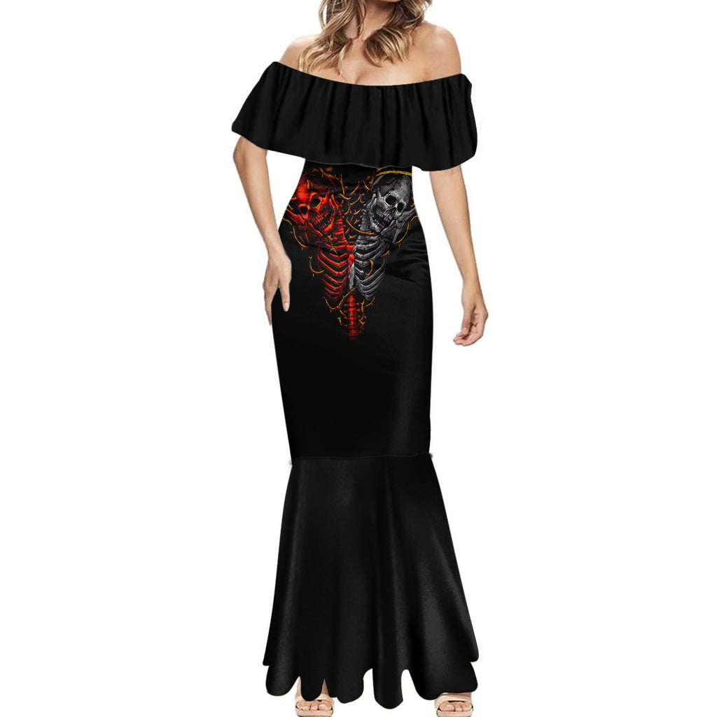 skull-mermaid-dress-devil-and-angel-twin-skull