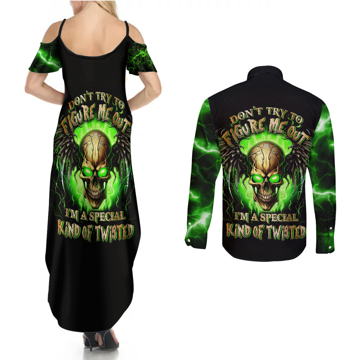 skull-couples-matching-summer-maxi-dress-and-long-sleeve-button-shirts-dont-try-to-figured-me-out
