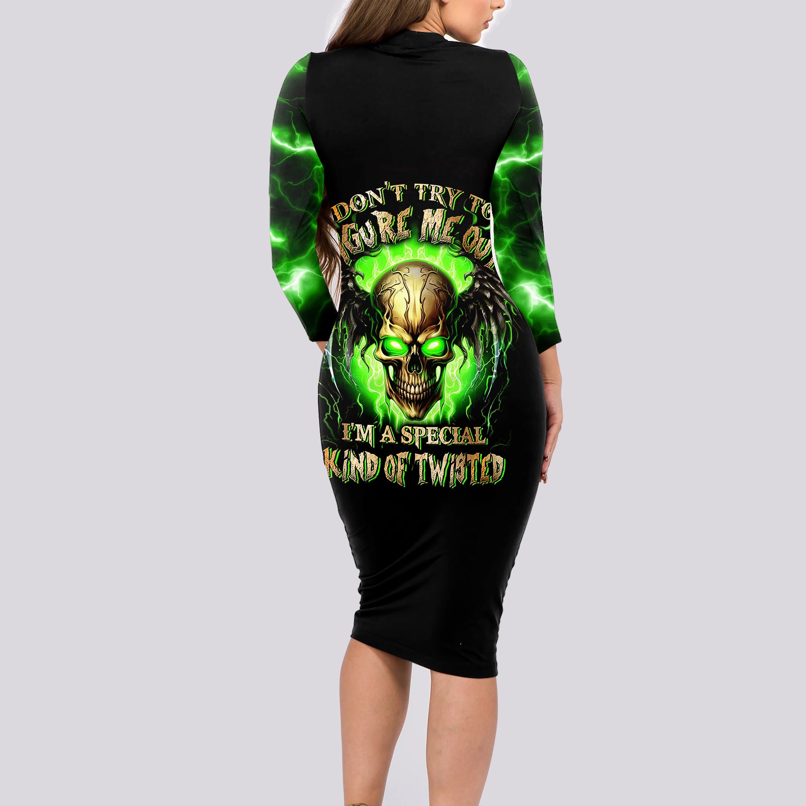 skull-long-sleeve-bodycon-dress-dont-try-to-figured-me-out