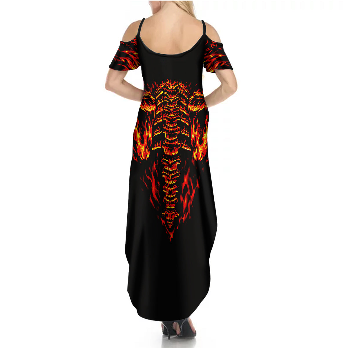 flame-skull-summer-maxi-dress-skull-face-inside-me