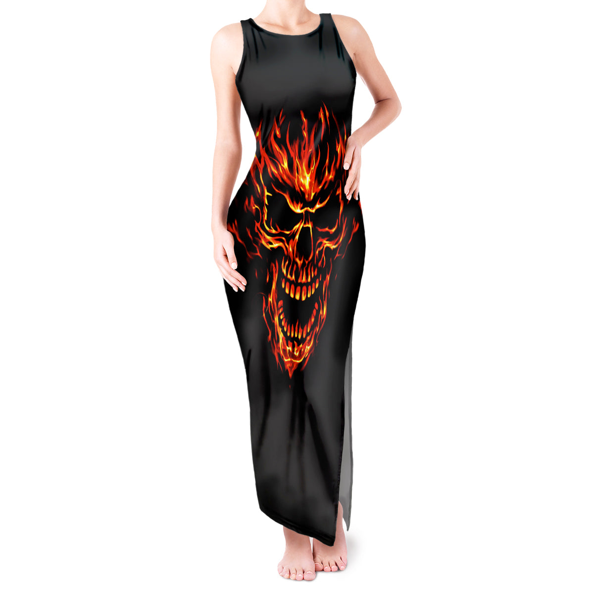 flame-skull-tank-maxi-dress-skull-face-inside-me