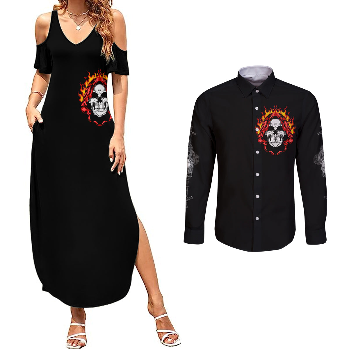 skull-couples-matching-summer-maxi-dress-and-long-sleeve-button-shirts-before-your-judge-me-pls-understand