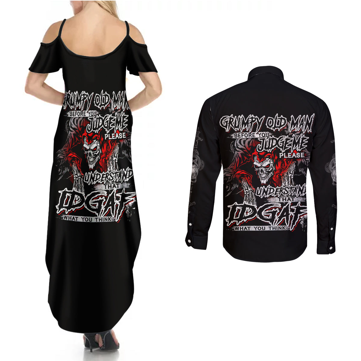 skull-couples-matching-summer-maxi-dress-and-long-sleeve-button-shirts-before-your-judge-me-pls-understand