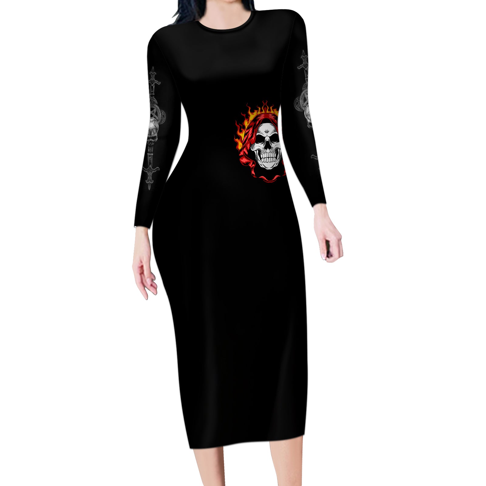 skull-long-sleeve-bodycon-dress-before-your-judge-me-pls-understand